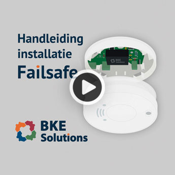 Hoe sluit je een rookmelder met BKE failsafe aan?